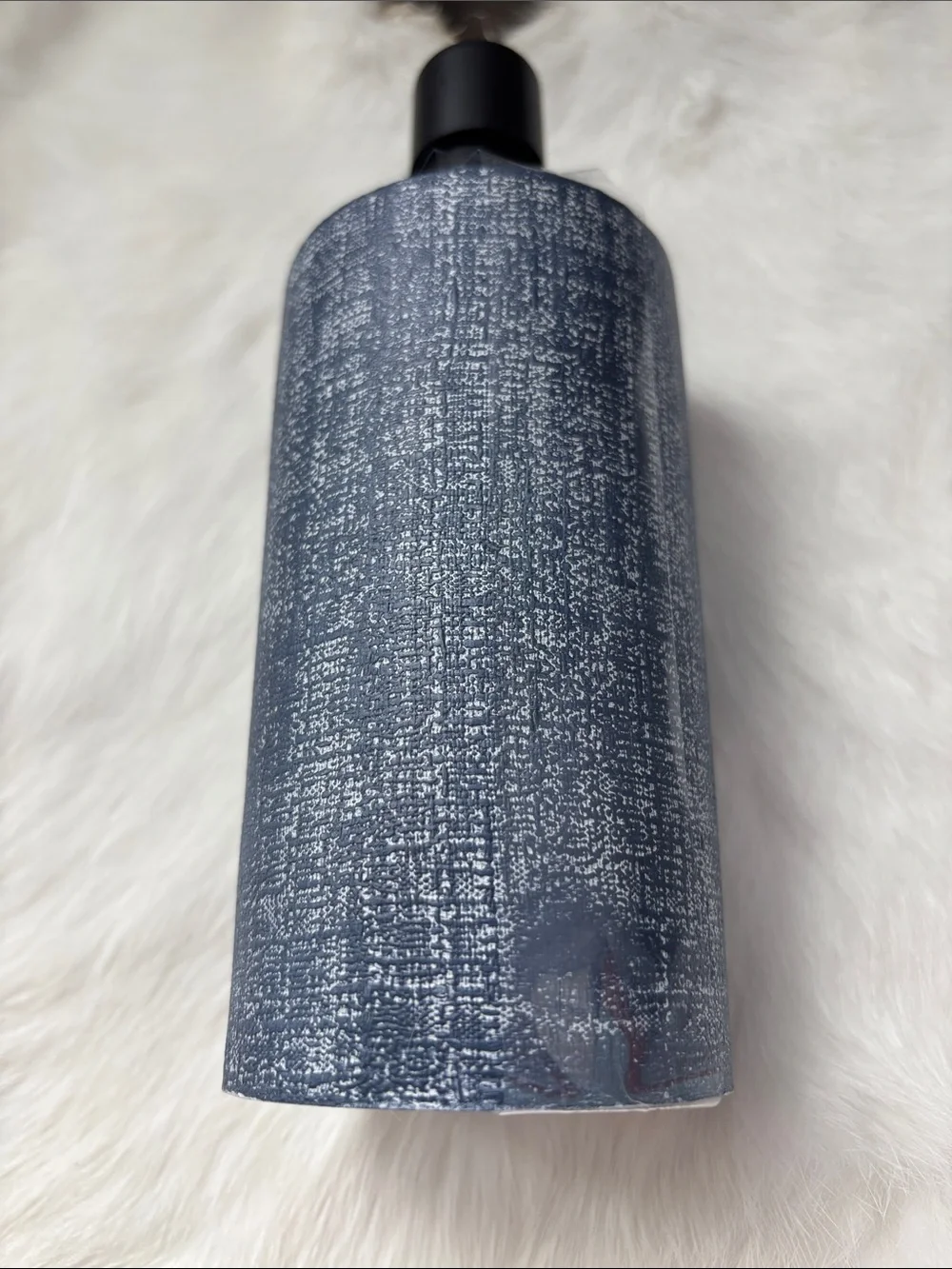 Halston Home Soap Dispenser,resin,plastic pump, cylindrical shape,bath,kitchen